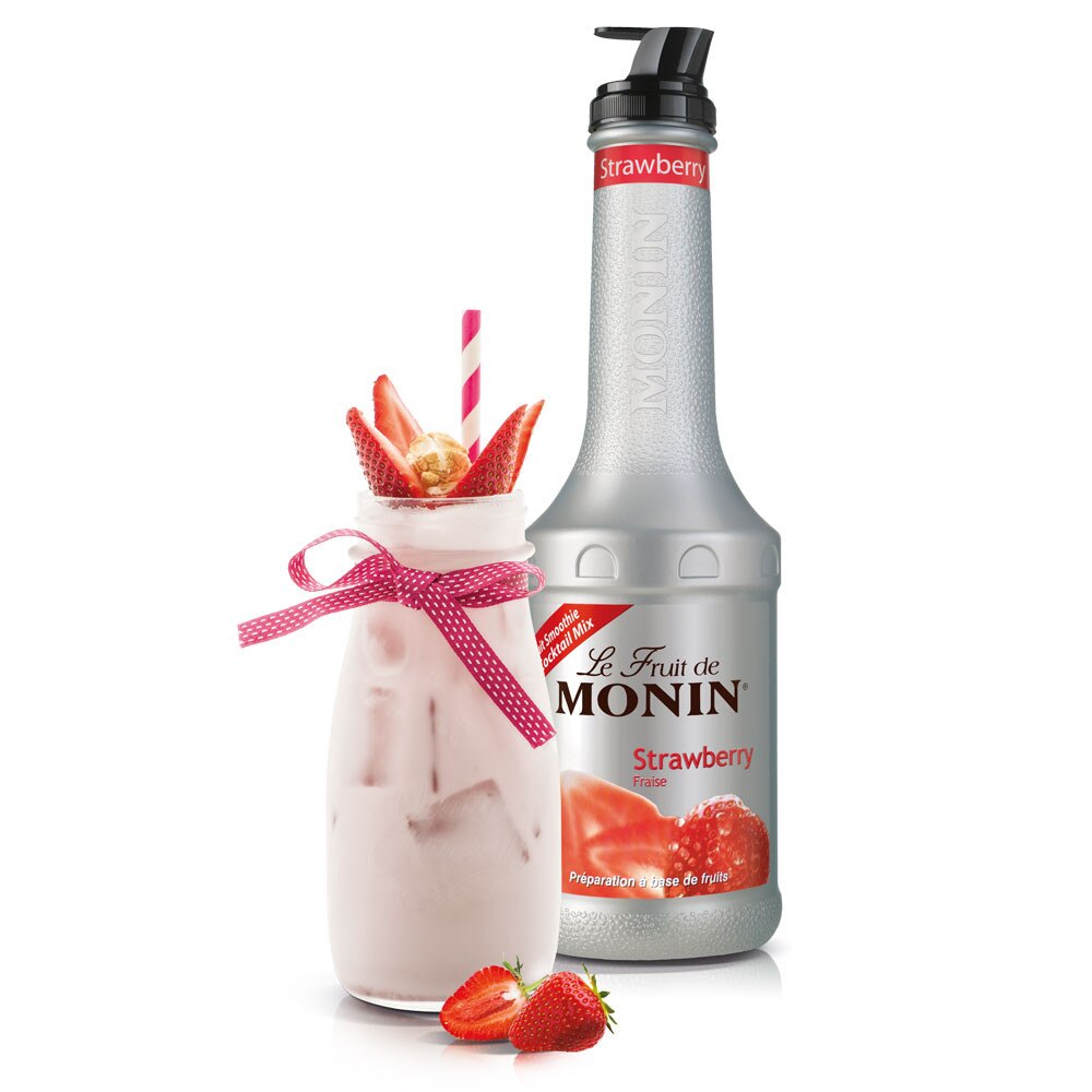 Monin Fruit Mix - Strawberry - 1L Plastic